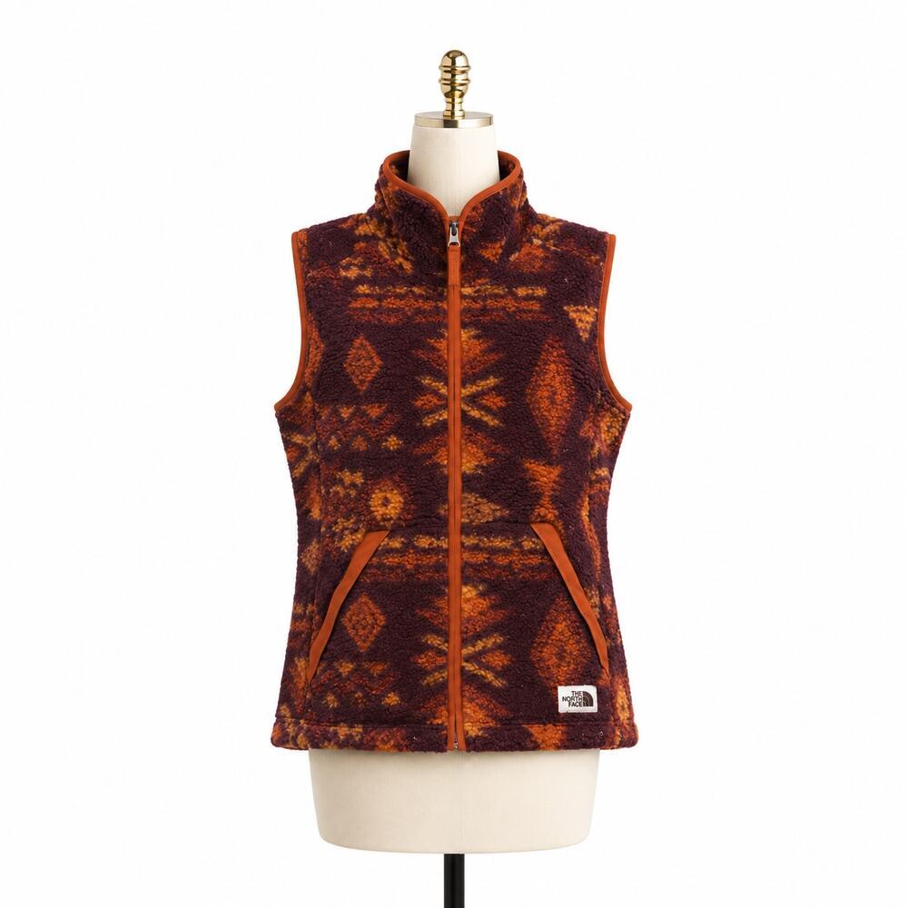 The North Face Campshire 2.0 Sherpa Vest Aztec Print Small